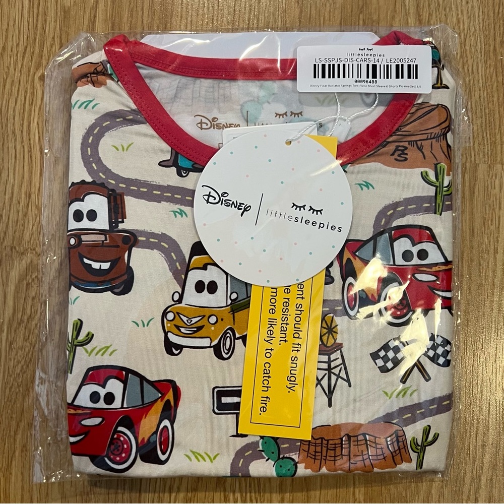 BNWT/NIB Little Sleepies Disney Cars Radiator Springs 5/6